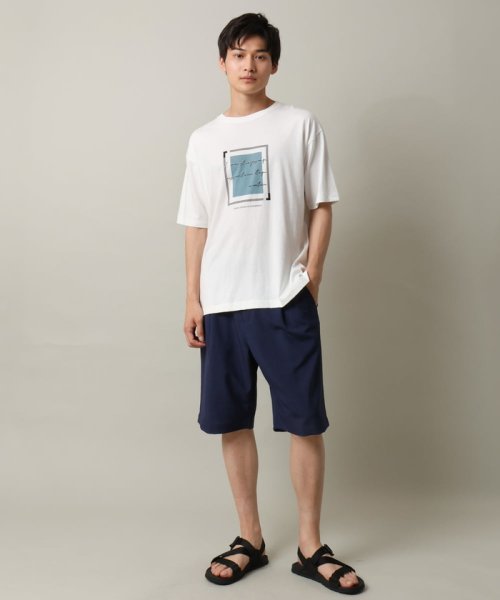 a.v.v (MEN)(アー・ヴェ・ヴェメンズ)/【接触冷感】スクエアプリントセミワイドシルエットTシャツ/img07