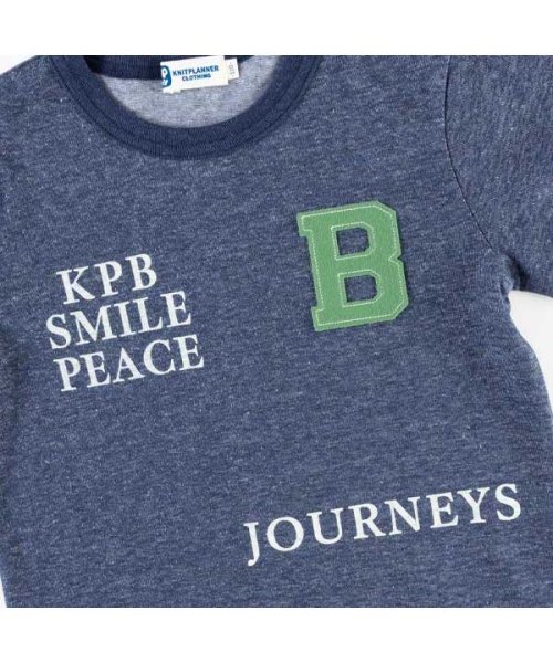 KP BOY(ケーピーボーイ)/KPBOY(ケーピーボーイ)【日本製】ボーダーレイヤード風ロゴ刺?接結長袖Tシャツ(100～130)/img08