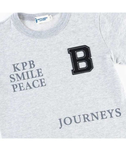 KP BOY(ケーピーボーイ)/KPBOY(ケーピーボーイ)【日本製】ボーダーレイヤード風ロゴ刺?接結長袖Tシャツ(100～130)/img11
