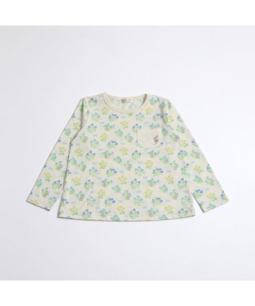 KP(ケーピー)/KP(ケーピー)【日本製】mimiちゃんの花×リボン柄長袖Tシャツ(100～130)/img04