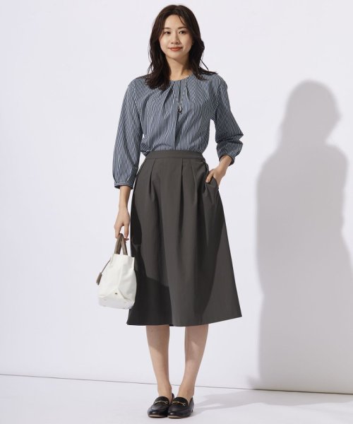 J.PRESS LADIES（LARGE SIZE）(J．プレス　レディス（大きいサイズ）)/【WEB限定カラーあり】ストライプジャカード フロントタック カットソー/img04