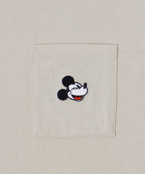 DISNEY(DISNEY)/【DISNEY/ディズニー】天竺ワンポイント刺繍ポケット7分袖Ｔシャツ（ミッキーマウス・ミニーマウス・ドナルドダッグ・グーフィー）/img09