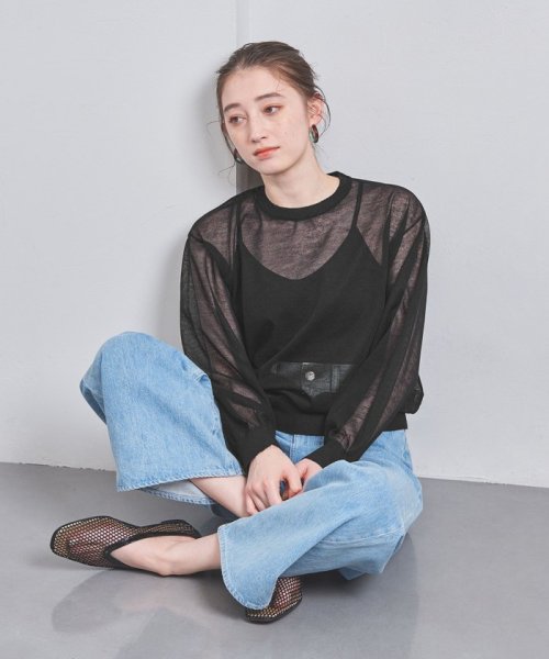 シアー クルーネック ニット クルーネック シアー ニット GM1402958377(10725円)