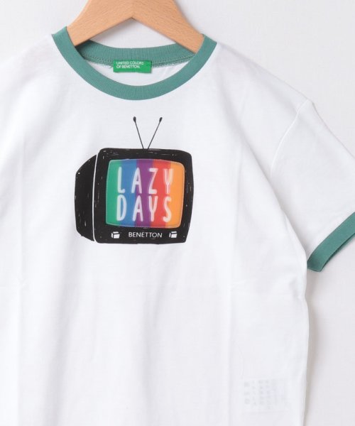 BENETTON (UNITED COLORS OF BENETTON BOYS)(ユナイテッド　カラーズ　オブ　ベネトン　ボーイズ)/キッズフロントプリント半袖Tシャツ・カットソーB/img03