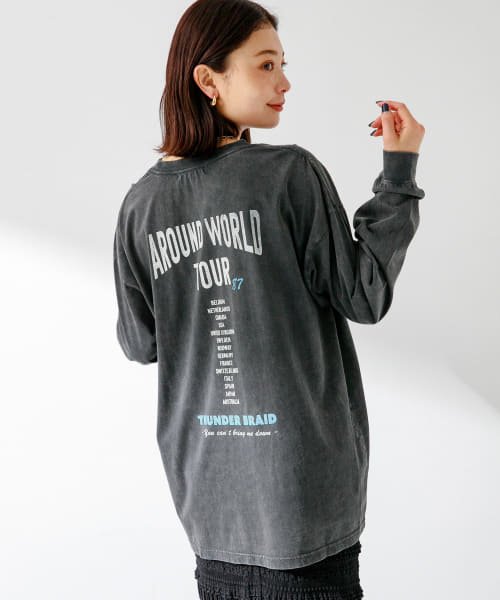 URBAN RESEARCH Sonny Label(アーバンリサーチサニーレーベル)/USEDLIKEプリントロングTシャツ/img22