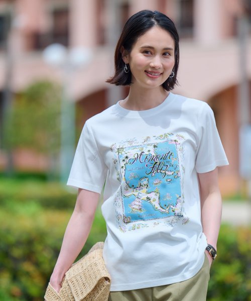 CARA　O　CRUZ(キャラ・オ・クルス)/【接触冷感 洗える】カリブ海Tシャツ/img03