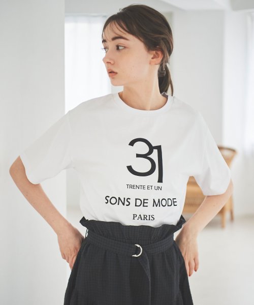 31 Sons de mode(トランテアン　ソン　ドゥ　モード)/ナンバーロゴＴシャツ/img01