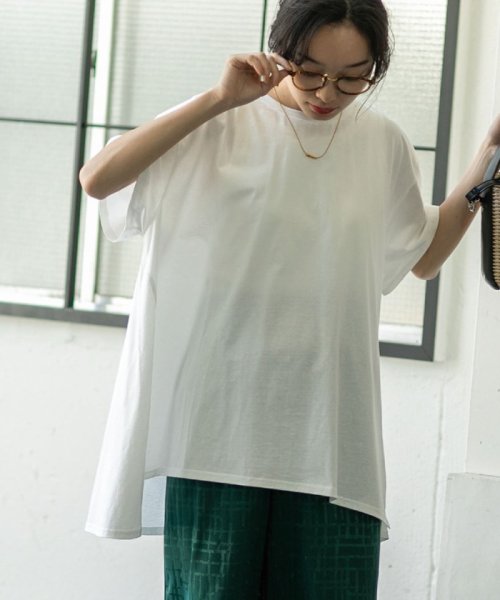 coen(coen)/AラインチュニックTシャツ（WEB限定カラー）/img02