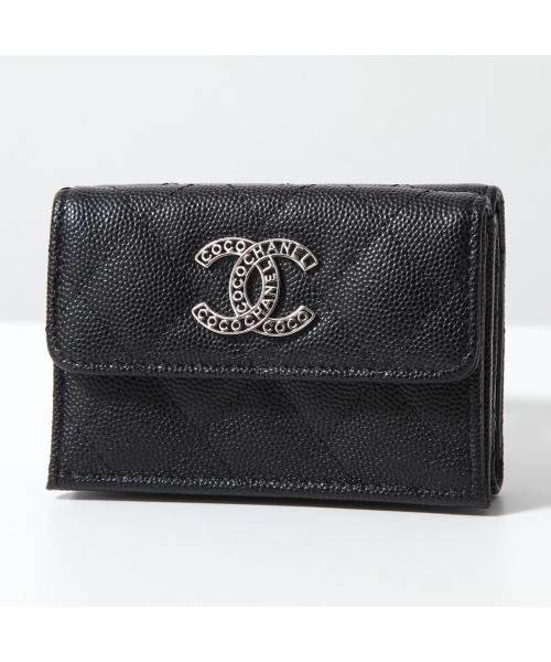 CHANEL(シャネル)/CHANEL 三つ折り財布 AP3827 B15620 MATELASSE ロゴ/img01