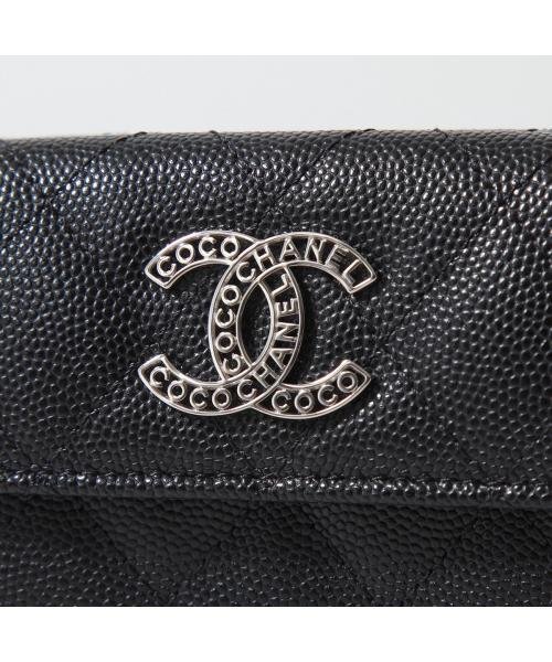 CHANEL(シャネル)/CHANEL 三つ折り財布 AP3827 B15620 MATELASSE ロゴ/img08