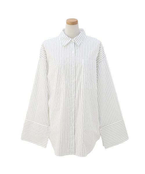 MIELI INVARIANT(ミエリ インヴァリアント)/Stripe Wide Shirt/img16