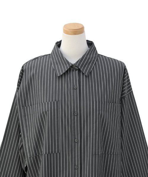 MIELI INVARIANT(ミエリ インヴァリアント)/Stripe Wide Shirt/img20