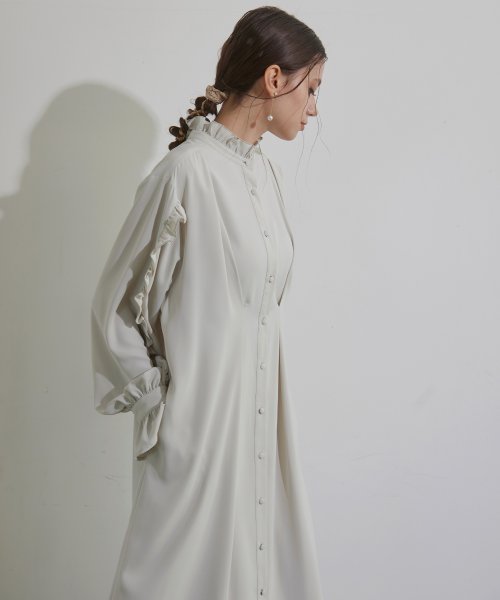 MIELI INVARIANT(ミエリ インヴァリアント)/Frill Line Tuck Dress/img18