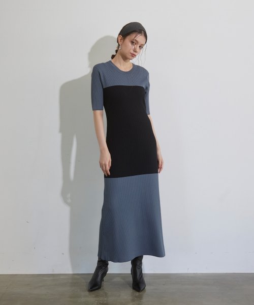 MIELI INVARIANT(ミエリ インヴァリアント)/Bicolor Bustier Knit Dress/img10