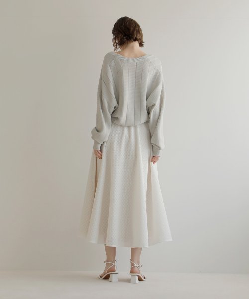 MIELI INVARIANT(ミエリ インヴァリアント)/Sheer Stripe Cardigan/img07