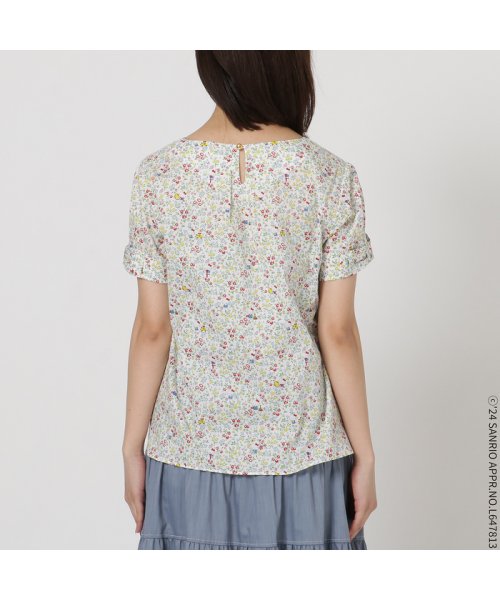 【サンリオキャラクター×リバティプリント】リボン袖ブラウス 着用サイズ 予めご了承ください