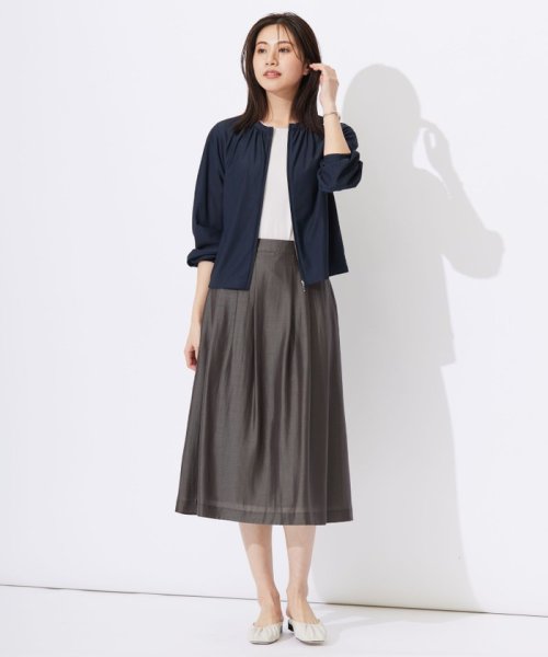 J.PRESS LADIES（LARGE SIZE）(J．プレス　レディス（大きいサイズ）)/【洗える】シアーソフトカールマイヤー タック スカート/img07