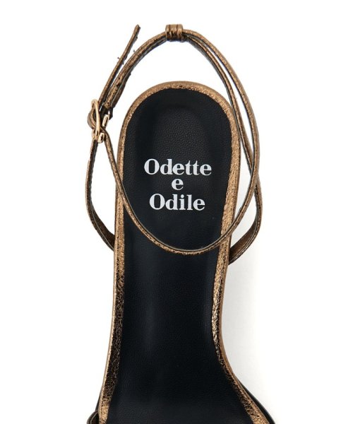 Odette e Odile(オデット エ オディール)/【WEB限定】メタルラインフレアヒール サンダル60●/img06
