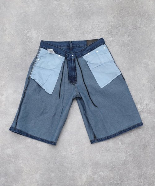 417 EDIFICE(フォーワンセブン　エディフィス)/【360 / three sixty】 Loose Fit Carpenter Denim Shorts/img30