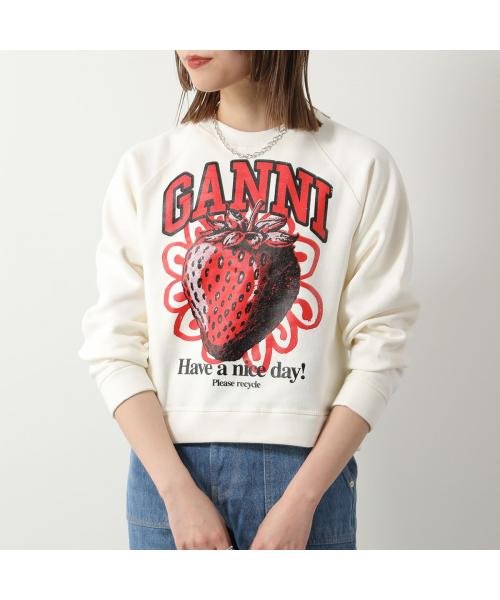 GANNI(ガニー)/GANNI スウェット Isoli Raglan Strawberry Sweatshirt/img01