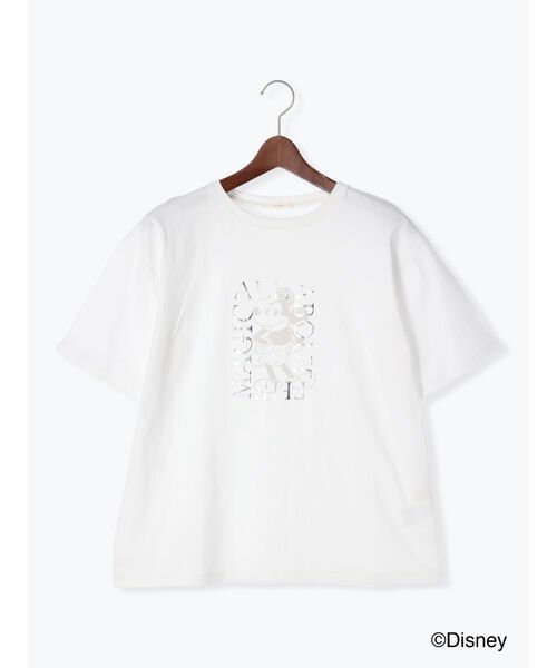 Te chichi(テチチ)/【Disney】ミッキー/箔プリントTシャツ/img12