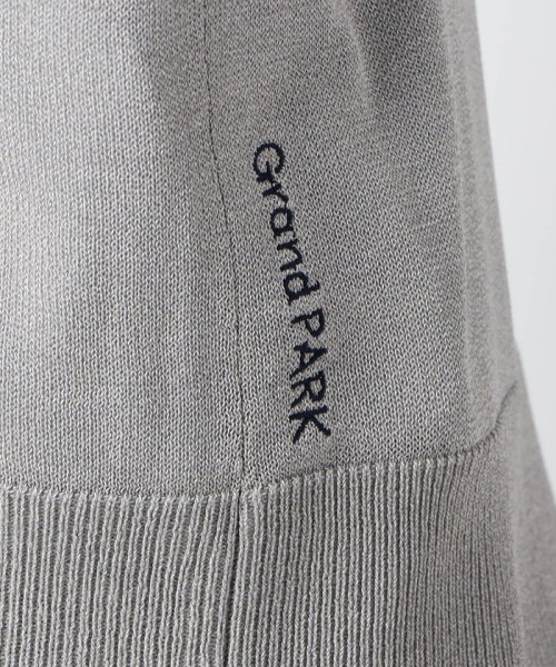 Grand PARK(グランドパーク)/ワンポイント刺繍入り　ベーシックシアカーディガン/img13