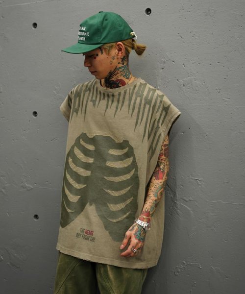 LHP(エルエイチピー)/DankeSchon/ダンケシェーン/PIGMENT BONE NOSLEEVE/ノースリーブ/img23