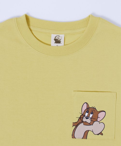 ALWAYS GOOD TIME NEW BASIC STORE(オールウェイグッドタイムニューベーシックストア)/【TOM & JERRY/トムとジェリー】天竺7分袖ポケ付プリント・刺繍Ｔシャツ/img11