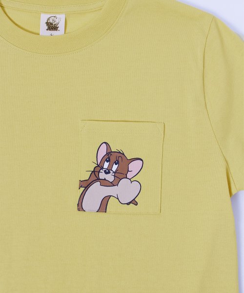 ALWAYS GOOD TIME NEW BASIC STORE(オールウェイグッドタイムニューベーシックストア)/【TOM & JERRY/トムとジェリー】天竺7分袖ポケ付プリント・刺繍Ｔシャツ/img12