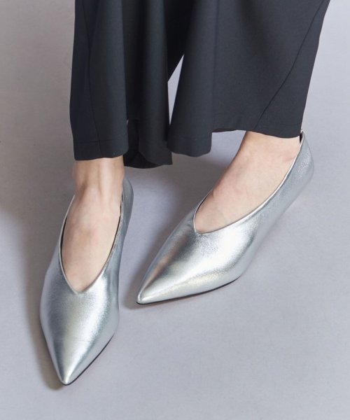 レザー カット ポインテッドパンプス あらかじめご了承ください