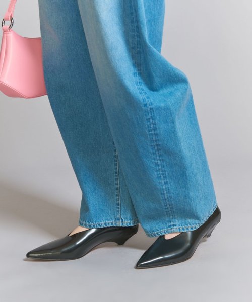 レザー カット ポインテッドパンプス あらかじめご了承ください