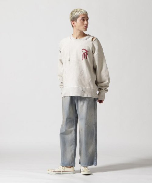 ANCELLM/アンセルム/CRASH SWEAT SHIRT SWEAT