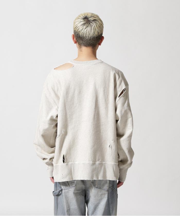 ANCELLM/アンセルム/CRASH SWEAT SHIRT