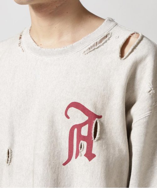 ANCELLM/アンセルム/CRASH SWEAT SHIRT SWEAT