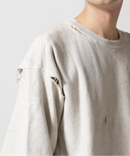 ANCELLM/アンセルム/CRASH SWEAT SHIRT SWEAT