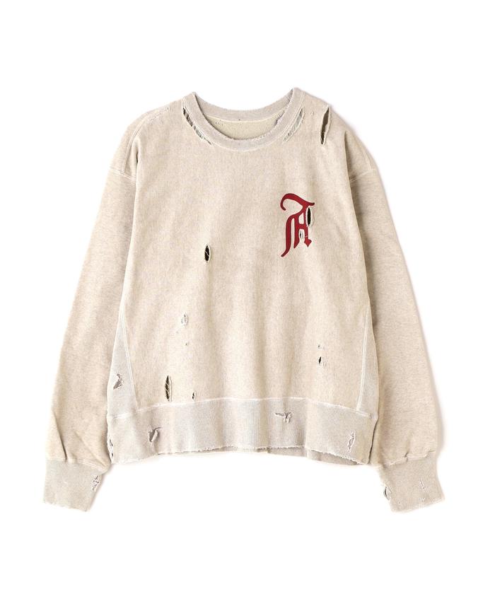 ANCELLM/アンセルム/CRASH SWEAT SHIRT