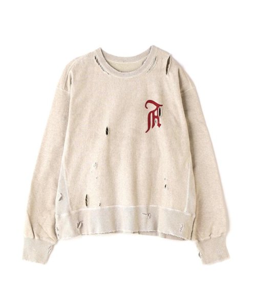 ANCELLM/アンセルム/CRASH SWEAT SHIRT SWEAT