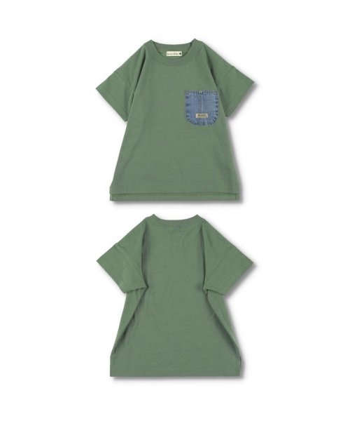 BRANSHES(ブランシェス)/デニムポケット半袖Tシャツ/img15