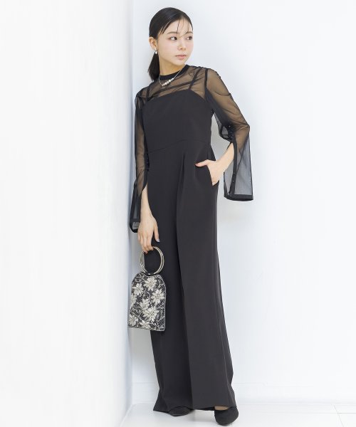 【formofrma別注】シアートップス パンツドレス/結婚式/パーティー/クルージング/発表会 デザイン ：あり フォルムフォルマ ワンピース 演奏会