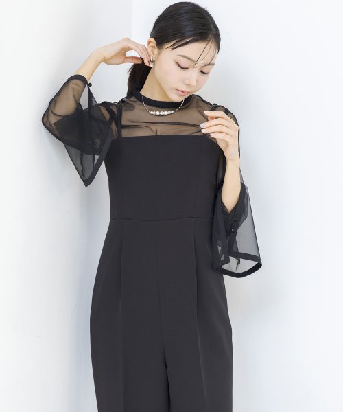 【formofrma別注】シアートップス パンツドレス/結婚式/パーティー/クルージング/発表会 デザイン ：あり フォルムフォルマ ワンピース 演奏会