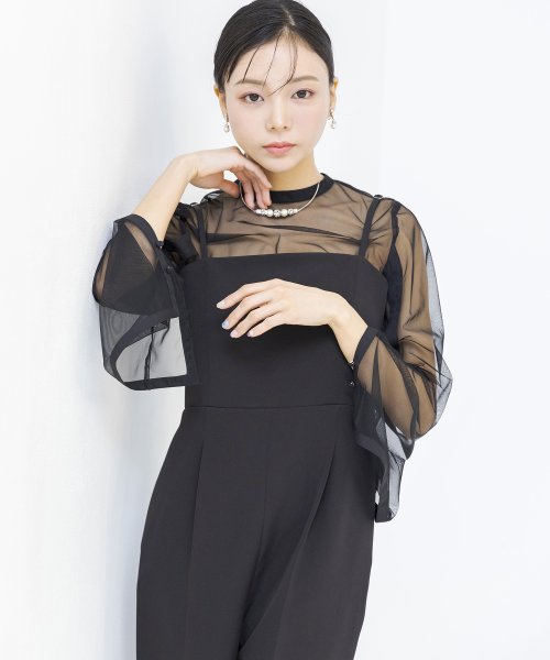 【formofrma別注】シアートップス パンツドレス/結婚式/パーティー/クルージング/発表会 デザイン ：あり フォルムフォルマ ワンピース 演奏会