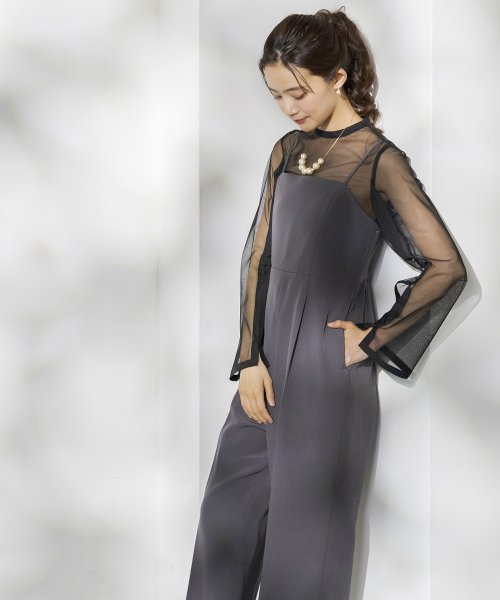 【formofrma別注】シアートップス パンツドレス/結婚式/パーティー/クルージング/発表会 デザイン ：あり フォルムフォルマ ワンピース 演奏会