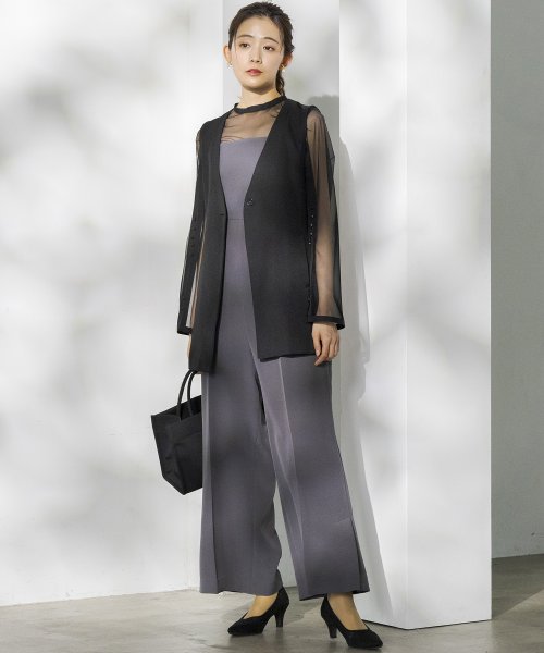 【formofrma別注】シアートップス パンツドレス/結婚式/パーティー/クルージング/発表会 デザイン ：あり フォルムフォルマ ワンピース 演奏会