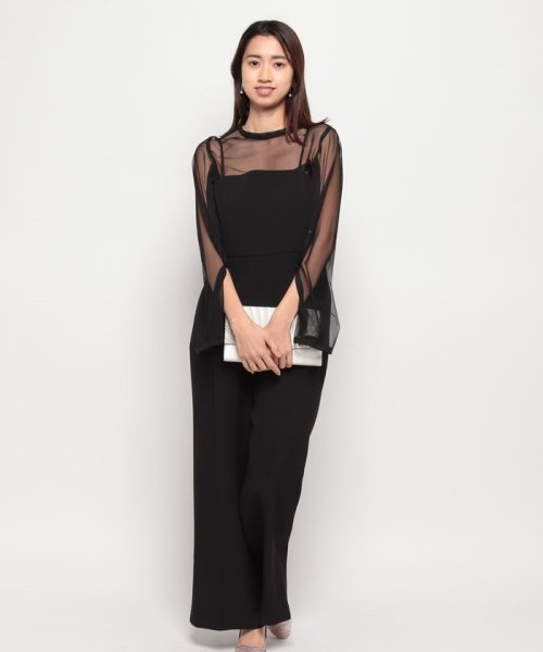 【formofrma別注】シアートップス パンツドレス/結婚式/パーティー/クルージング/発表会 デザイン ：あり フォルムフォルマ ワンピース 演奏会