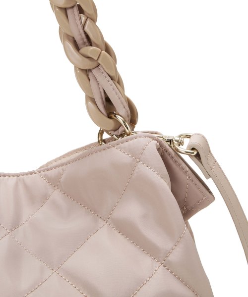 【TREASURE TOPKAPI】キルティング アクリルチェーン付 トート バッグ TREASURE TOPKAPI