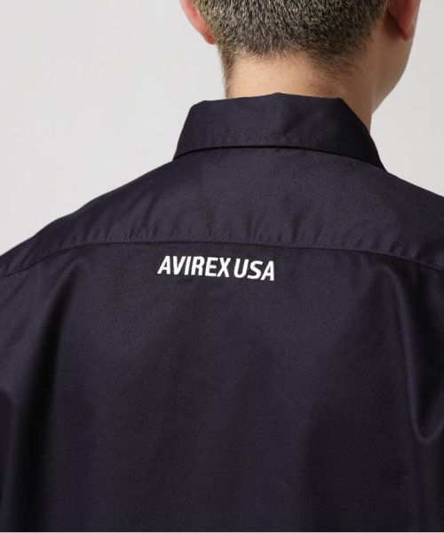 AVIREX(AVIREX)/《WEB&DEPOT限定》S/S ZIP UP WORK SHIRT / ショートスリーブ ジップアップ ワークシャツ / AVIREX /img18