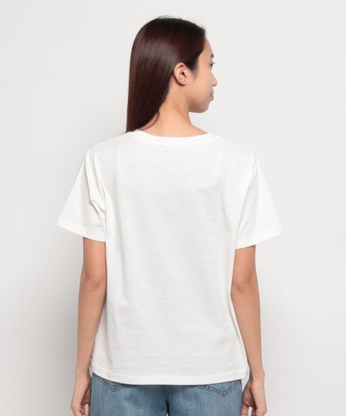 NICE CLAUP OUTLET(ナイスクラップ　アウトレット)/シンプルラメロゴ刺繍Tシャツ/img24