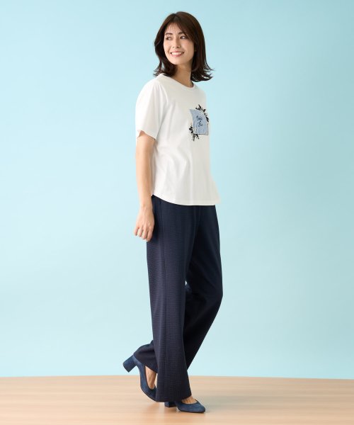 Leilian PLUS HOUSE(レリアンプラスハウス)/【店舗人気】洗えるパッチワークＴシャツ/img13