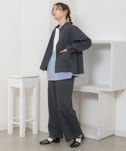 POU DOU DOU(プードゥドゥ)/【セットアップ対応商品】スタンドカラーシャツジャケット/img17