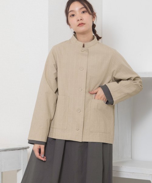 POU DOU DOU(プードゥドゥ)/スタンドカラーシャツジャケット/img22